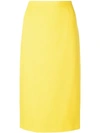 BLUMARINE BLUMARINE FITTED PENCIL SKIRT - 黄色