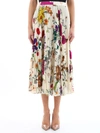 GUCCI PLEATED SKIRT FLORAL,10820841