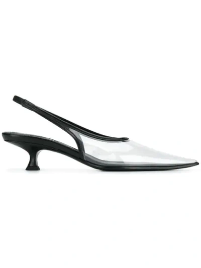 Mm6 Maison Margiela Slingback Pumps In Black