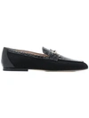 TOD'S FLAT APPLIQUÉ LOAFERS