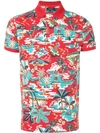 Polo Ralph Lauren Hawaiian Print Polo Shirt In Red