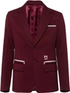 PRADA TECHNICAL JERSEY JACKET - 红色