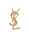 SAINT LAURENT SAINT LAURENT OPYUM ROPE BROOCH - GOLD