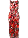 MARNI FLORAL PRINT FITTED DRESS