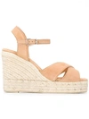 Castaã±er Blaudell Espadrille Wedge Sandals In Neutrals