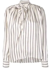 ISABEL MARANT PUSSY BOW STRIPED BLOUSE