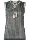 ISABEL MARANT ÉTOILE TASSEL DETAILS STRIPED TOP