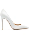 Gianvito Rossi White Patent Gianvito Pumps In White