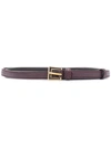 Prada Classic Thin Belt In Red