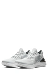Nike Epic React Flyknit 2 Running Shoe In Pure Platinum/ Grey