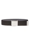 Nike Reversible Web Belt In Black Grey
