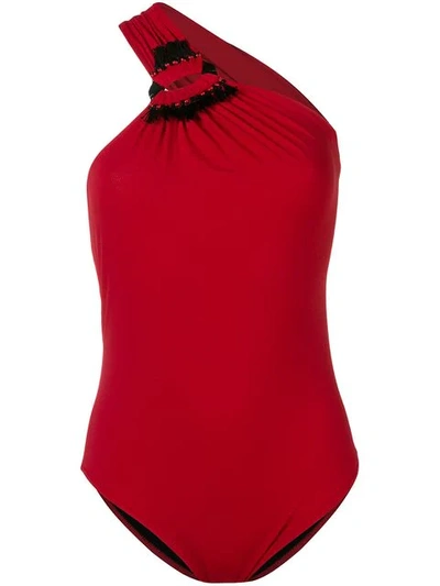 Anjuna One Shoulder One-piece - 红色 In Red