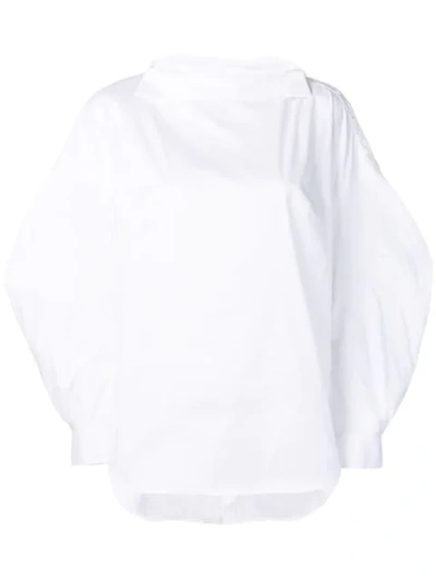 Enföld Puff Sleeve Blouse In White