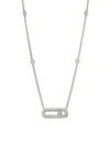 MESSIKA Move Classic 18K White Gold & Diamond Pavé Pendant Necklace