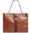 GUCCI LARGE LEATHER TOTE,5372190OLHX