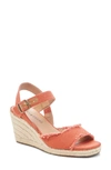 Lucky Brand Mindra Espadrille Wedge Sandal In Rustee Fabric