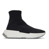 Mm6 Maison Margiela Ankle-length Sock Sneakers - Black In T8002 Shale