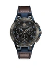 VERSACE Sport Tech Stainless Steel, Leather & Rubber Strap Watch
