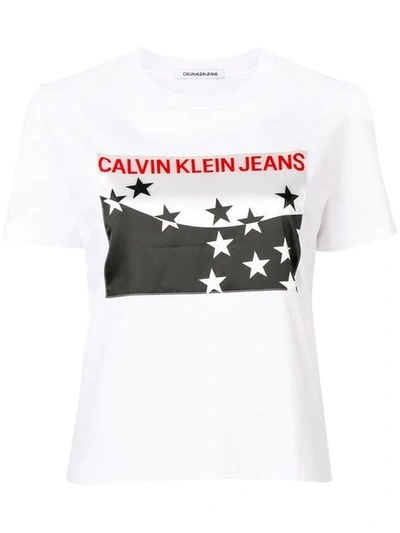 Ck Jeans Star Logo T-shirt - 白色 In White