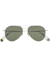 AHLEM 22K GOLD PLATED PANTHEON AVIATOR SUNGLASSES