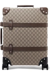 GUCCI + Globe-Trotter leather-trimmed printed coated-canvas suitcase