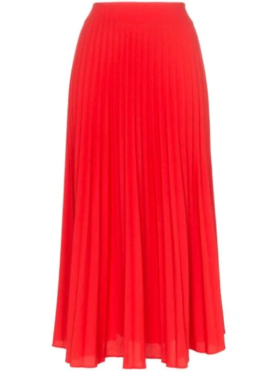 Beaufille Lozano Pleated Skirt In Red