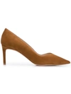 STUART WEITZMAN STUART WEITZMAN ANNY POINTED PUMPS - 棕色