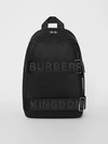 BURBERRY Large Logo Detail Nylon Backpack