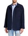 LE MONT ST MICHEL MEN'S STONE-WASHED FRENCH WORKER JACKET,PROD145110121