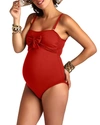 PEZ D'OR MATERNITY BOW-FRONT ONE-PIECE SWIMSUIT,PROD218350411