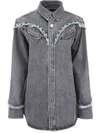 ALANUI DENIM SHIRT WITH BEADS,10821207