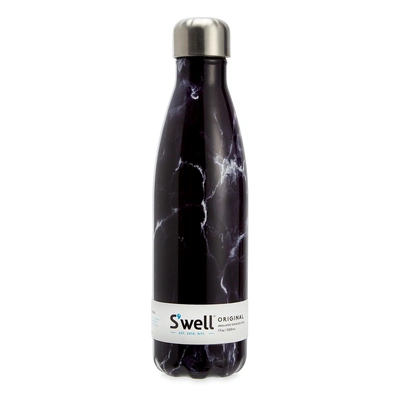 S'well Black Marble 17-ounce Insulated Stainless Steel Water Bottle