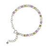 Dinny Hall Silver Suffragette Gem Drop Line Bracelet In Silver