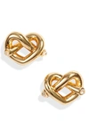 KATE SPADE LOVES ME KNOT STUD EARRINGS,WBRUH310