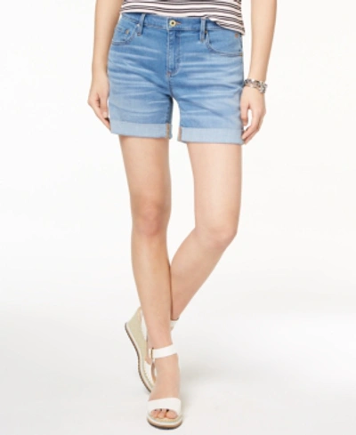TOMMY HILFIGER WOMEN'S TH FLEX CUFFED DENIM SHORTS