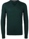 MICHAEL KORS MICHAEL KORS V-NECK JUMPER - GREEN