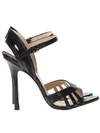 MARC ELLIS VEGAS BLACK LEATHER SANDALS,MA5059 VEGASNERO