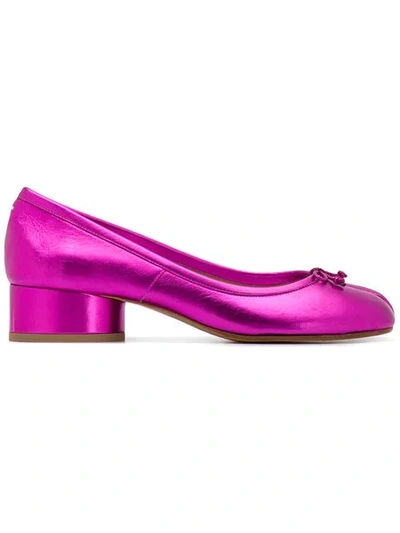 Maison Margiela Tabi Ballerina Shoes - 粉色 In Fuxia