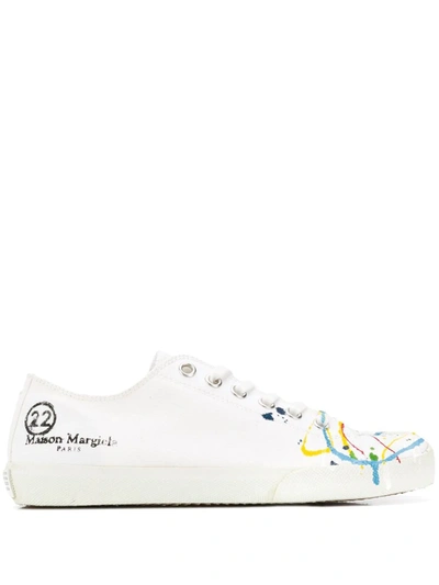 Maison Margiela Tabi Canvas Low-top Trainers In White