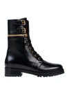 Sergio Rossi Woman Ankle Boots Black Size 5.5 Leather In Black