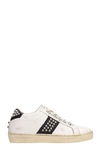 LEATHER CROWN ICONIC SNEAKERS IN WHITE LEATHER,10821397