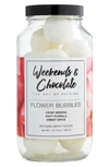 WEEKENDS & CHOCOLATE FLOWER BUBBLES BATH FIZZIES,500-003-016