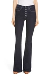 VERONICA BEARD BEVERLY BUTTON FLY SKINNY FLARE JEANS,J0720153TUM