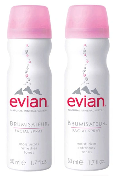 Evian Brumisateur® Natural Mineral Water Facial Spray Travel Duo 2 X 1.7 oz/ 50.28 ml