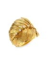 HUEB BAHIA 18K YELLOW GOLD & DIAMOND LEAF RING,400090315007