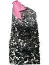 N°21 Nº21 SEQUIN ONE-SHOULDER DRESS - 粉色