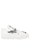 PRADA PRADA ROBOT EMBELLISHED SNEAKERS