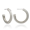 RACHEL JACKSON LONDON LARGE ART DECO STEPPED HOOPS,3004392