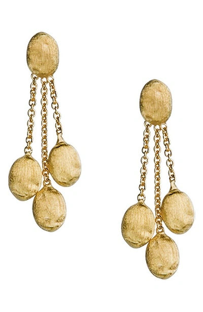 Marco Bicego 18k Yellow Gold Siviglia Three-strand Chain Link Drop Earrings