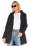 Canada Goose Avery Water Resistant Hooded Softshell Jacket In Black